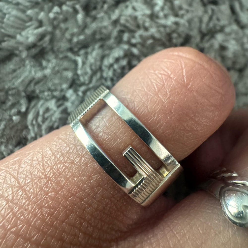 Sterling Silver Gucci Ring